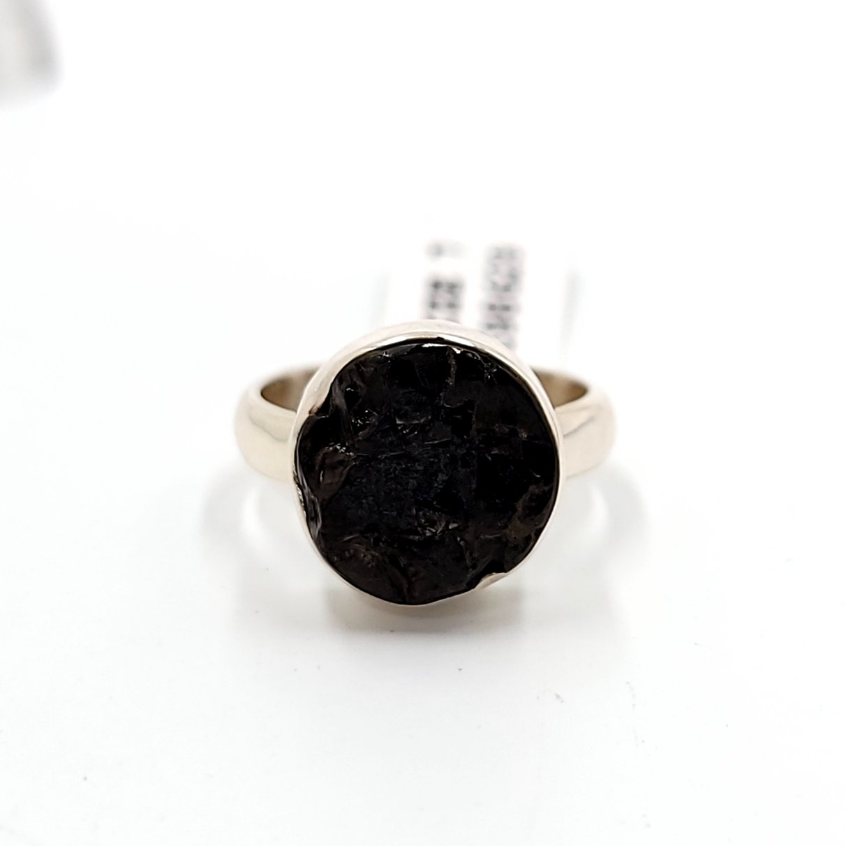 Shungite Ring Sterling Silver Rough Stone - Elevated Metaphysical