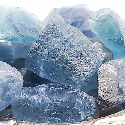 Blue Fluorite Rough Stone
