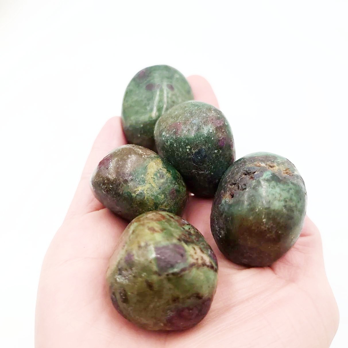 Ruby Fuchsite Kyanite Tumbled Stone - Elevated Metaphysical