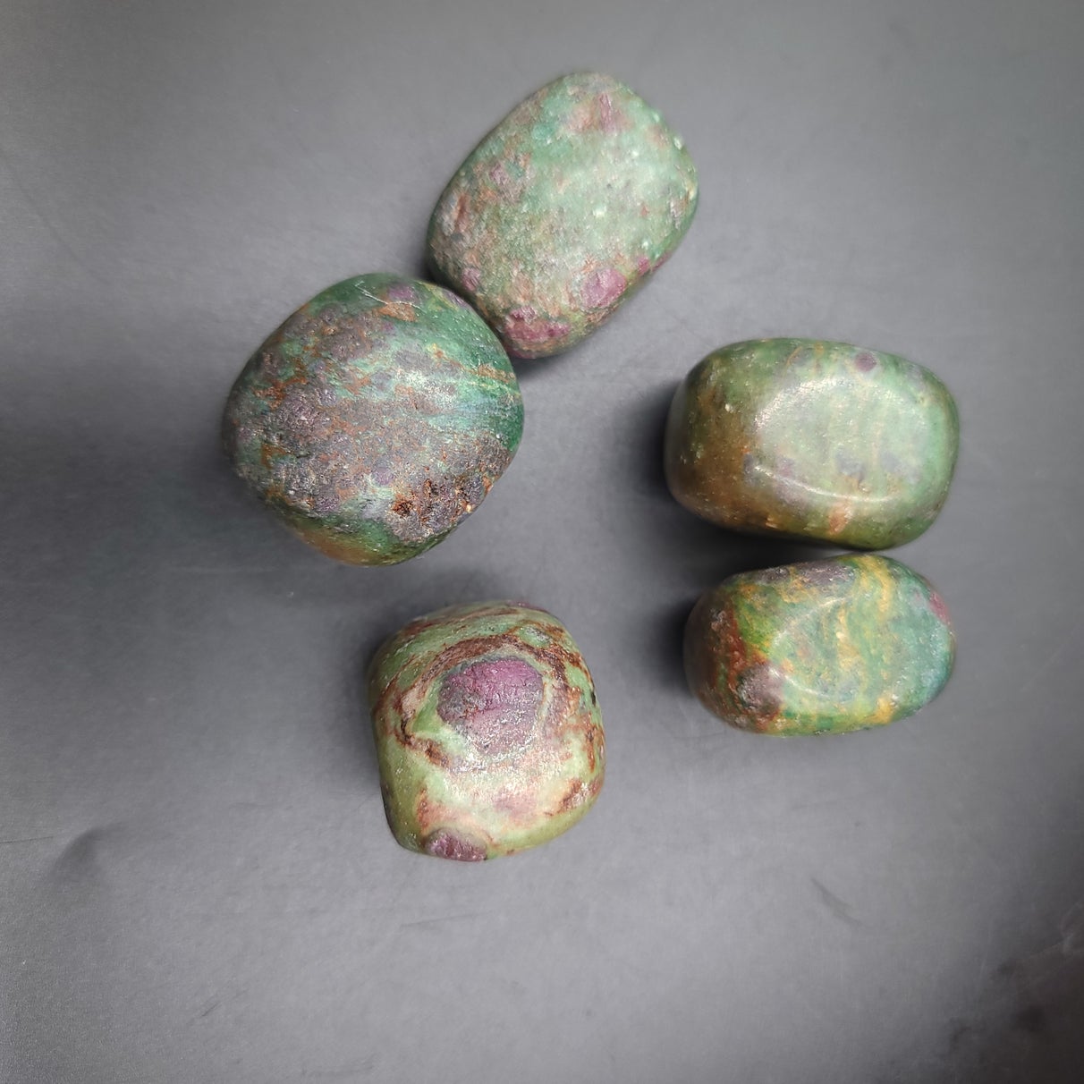 Ruby Fuchsite Kyanite Tumbled Stone - Elevated Metaphysical