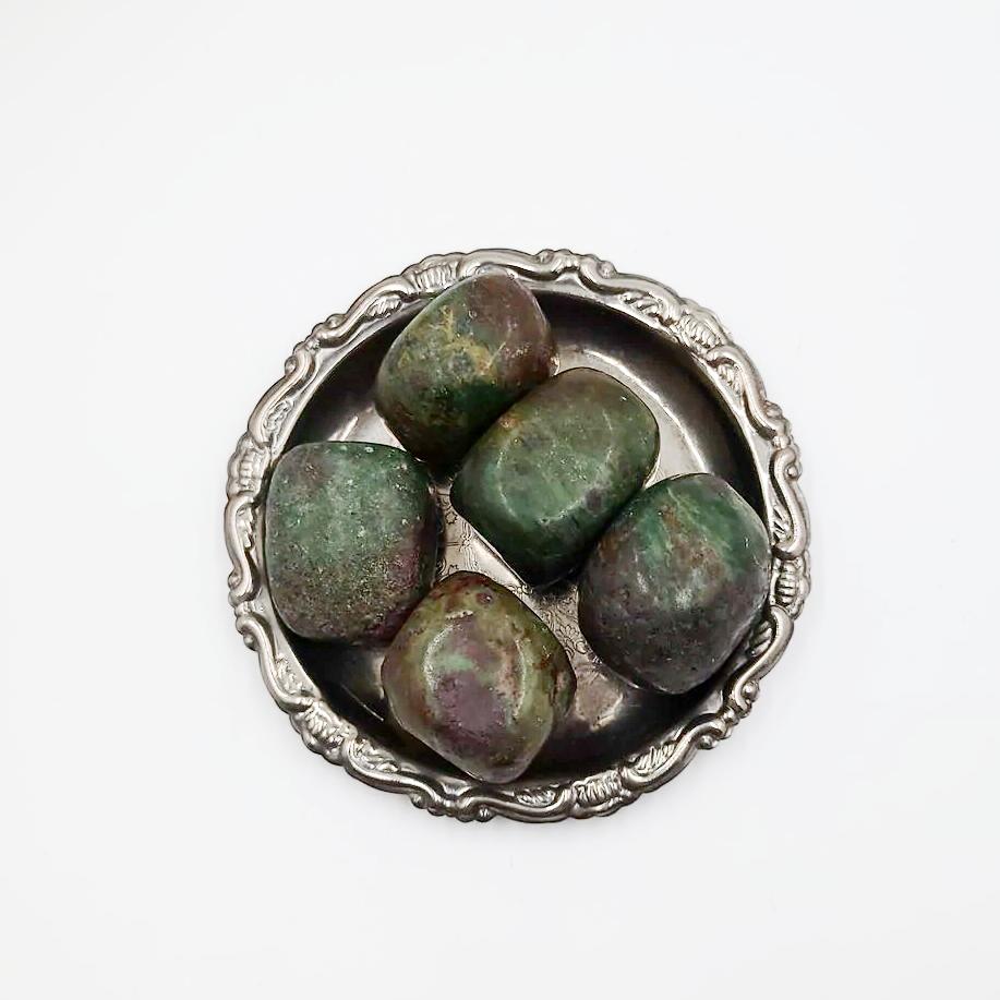Ruby Fuchsite Kyanite Tumbled Stone - Elevated Metaphysical