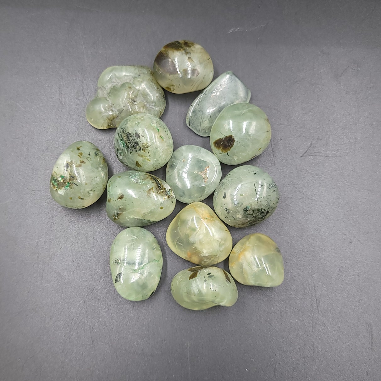 Prehnite Tumbled Stone - Elevated Metaphysical