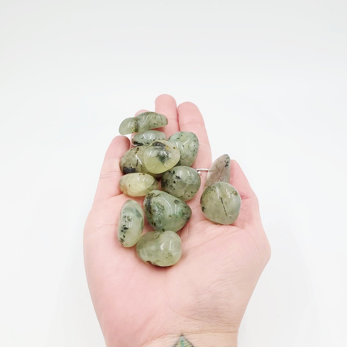 Prehnite Tumbled Stone - Elevated Metaphysical