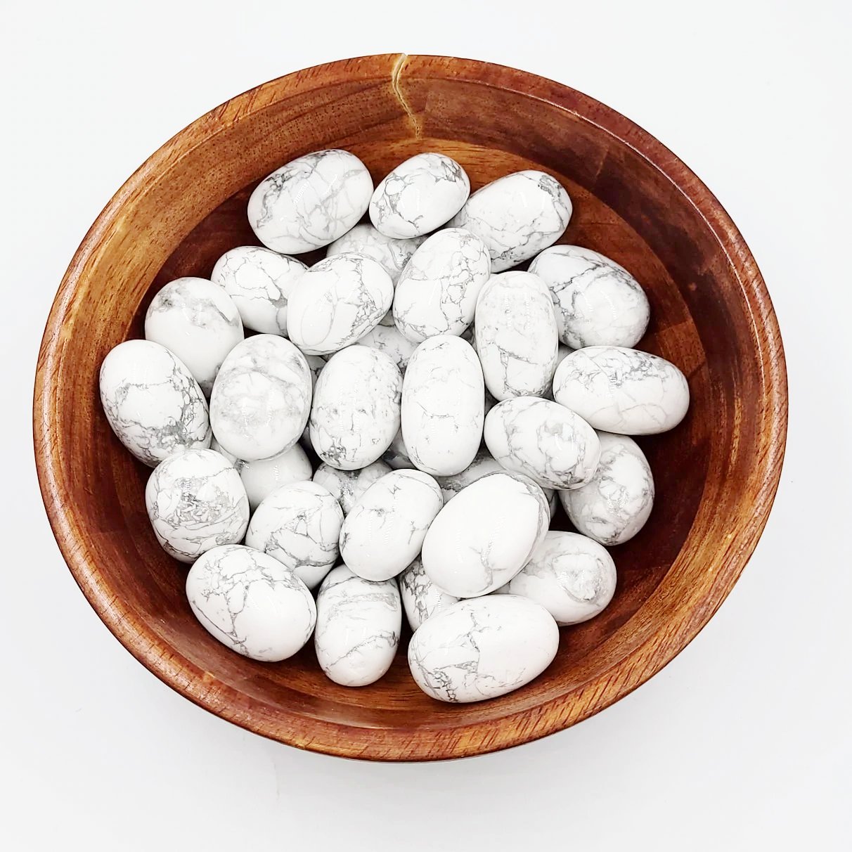 Howlite Tumbled Stone HQ - Elevated Metaphysical