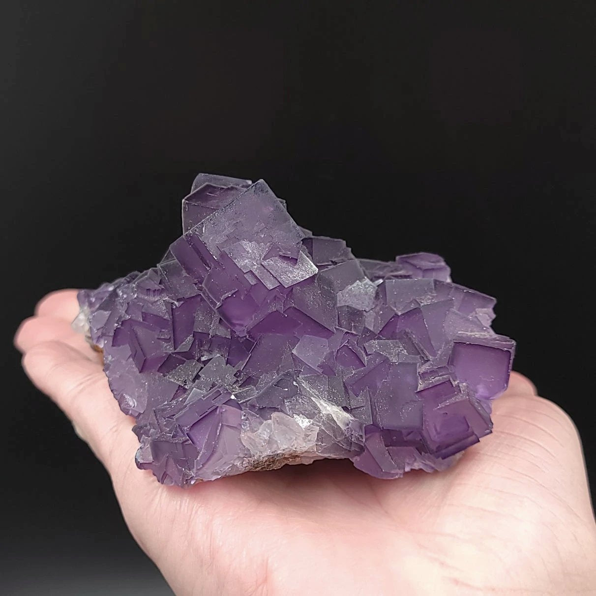 Fluorite Specimen Cubic Crystal Stone Purple Fluorite - Elevated Metaphysical