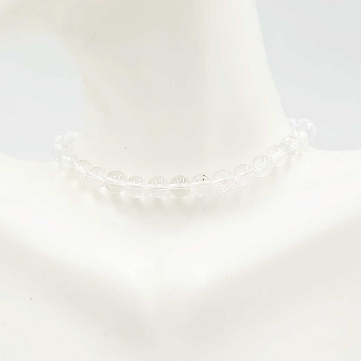 Clear Quartz Bead Bracelet 6mm - Elevated Metaphysical