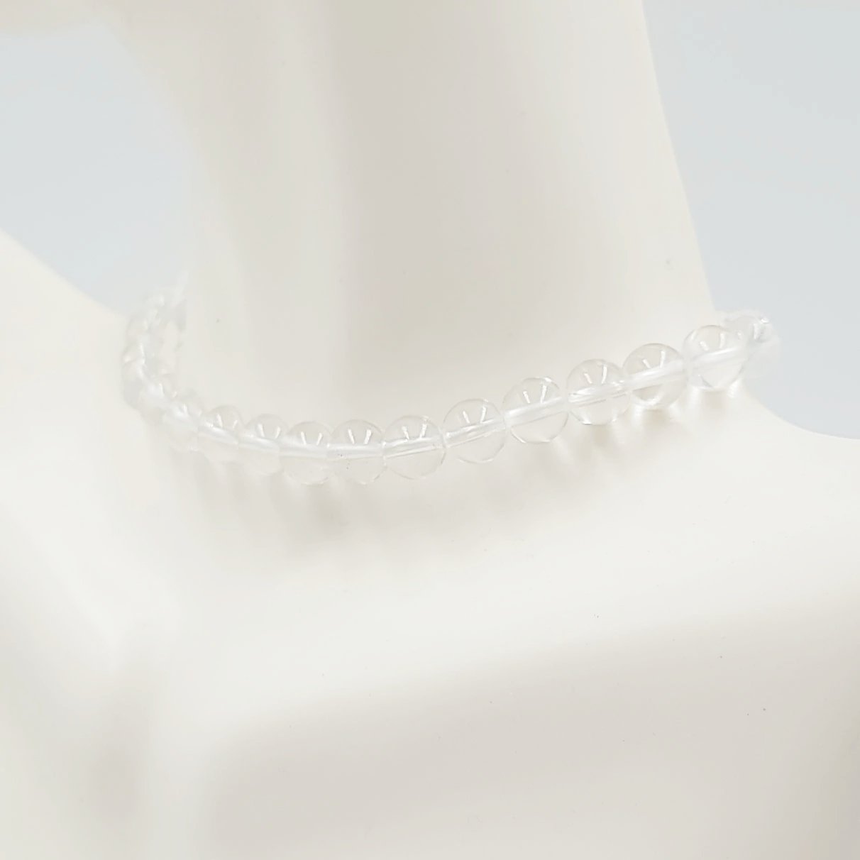 Clear Quartz Bead Bracelet 6mm - Elevated Metaphysical