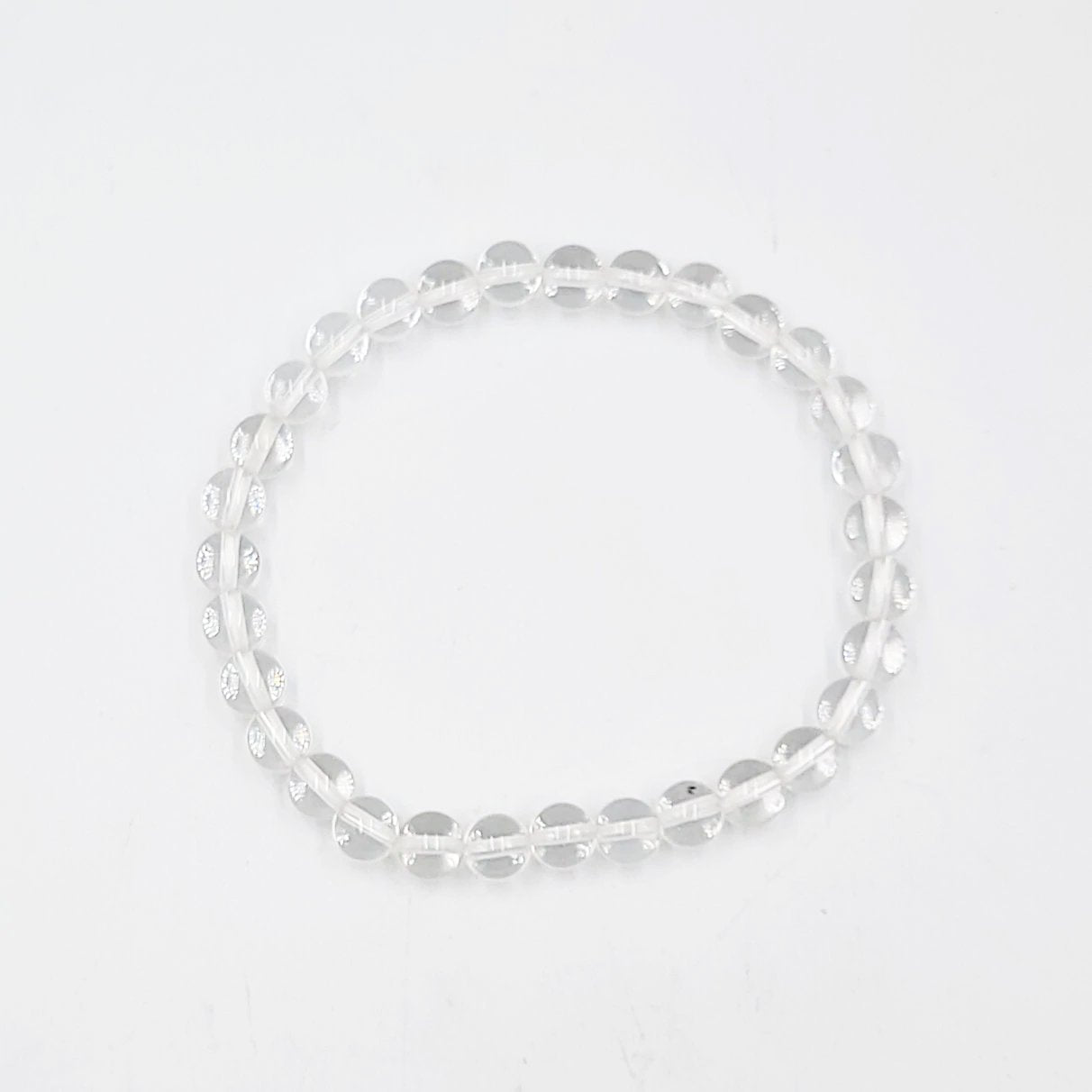 Clear Quartz Bead Bracelet 6mm - Elevated Metaphysical