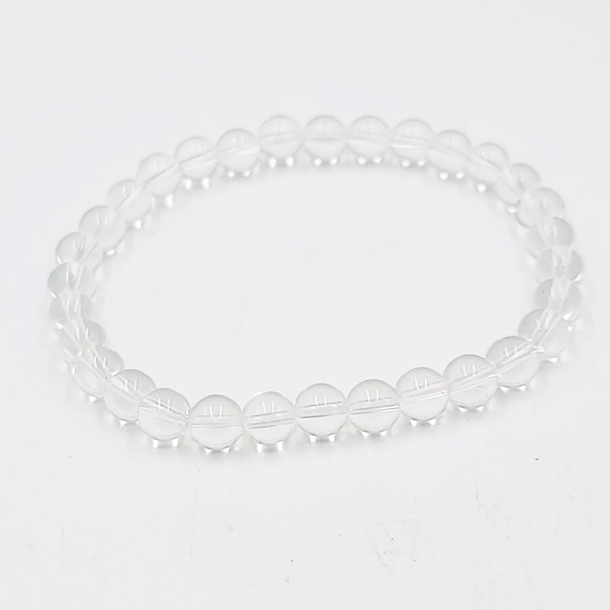 Clear Quartz Bead Bracelet 6mm - Elevated Metaphysical
