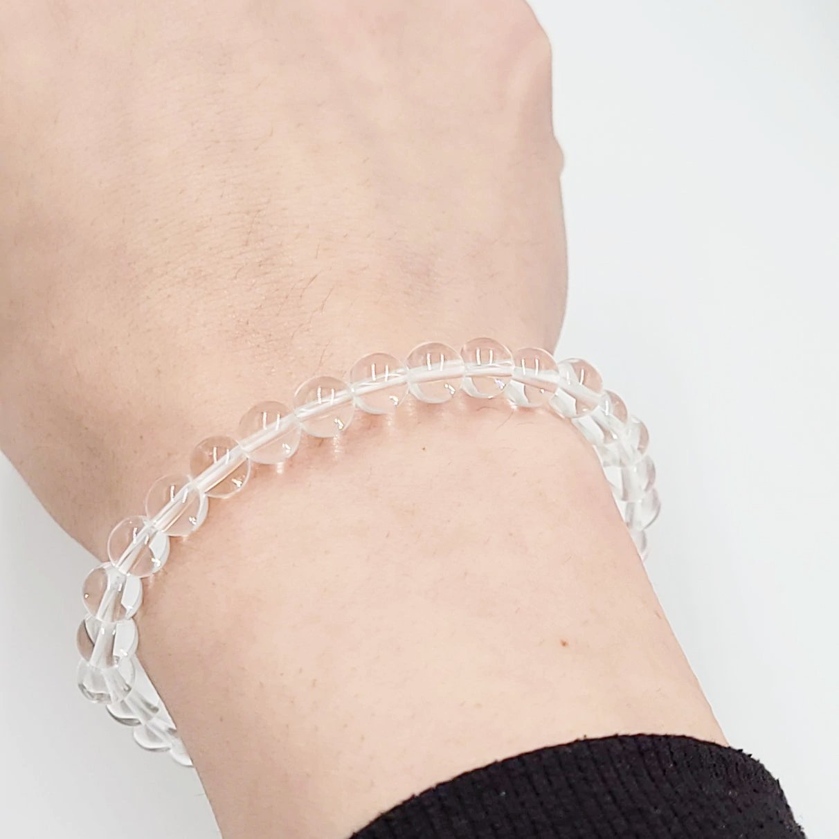 Clear Quartz Bead Bracelet 6mm - Elevated Metaphysical