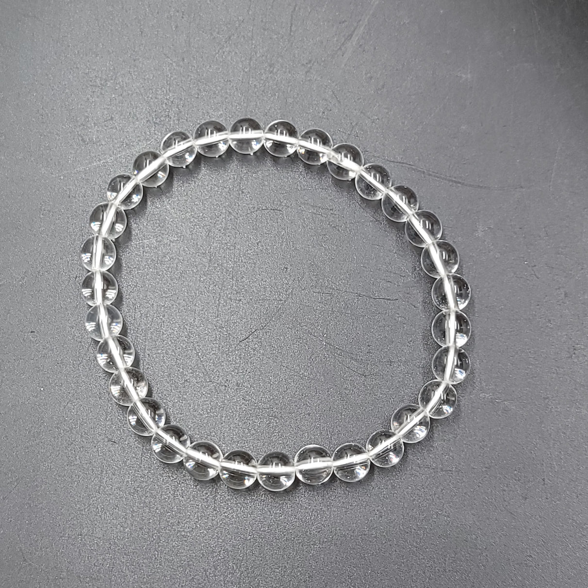 Clear Quartz Bead Bracelet 6mm - Elevated Metaphysical