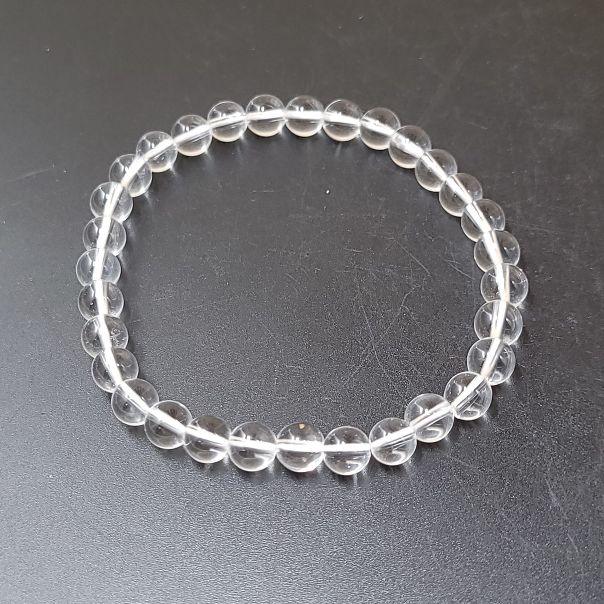 Clear Quartz Bead Bracelet 6mm - Elevated Metaphysical