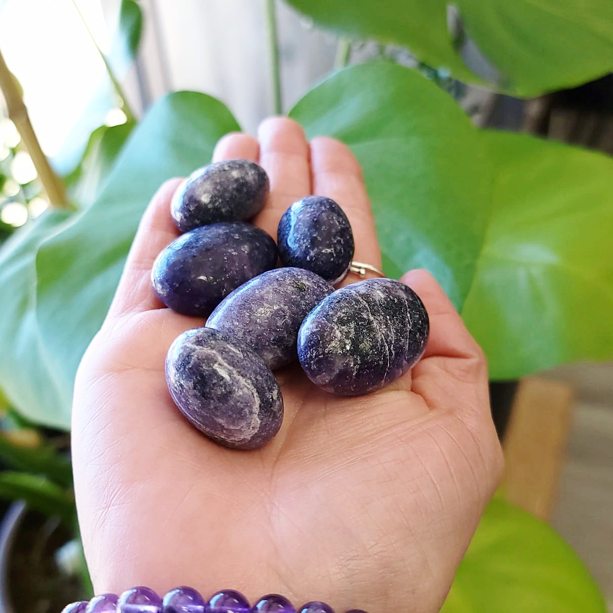 Lepidolite Tumbled Stone - Elevated Metaphysical