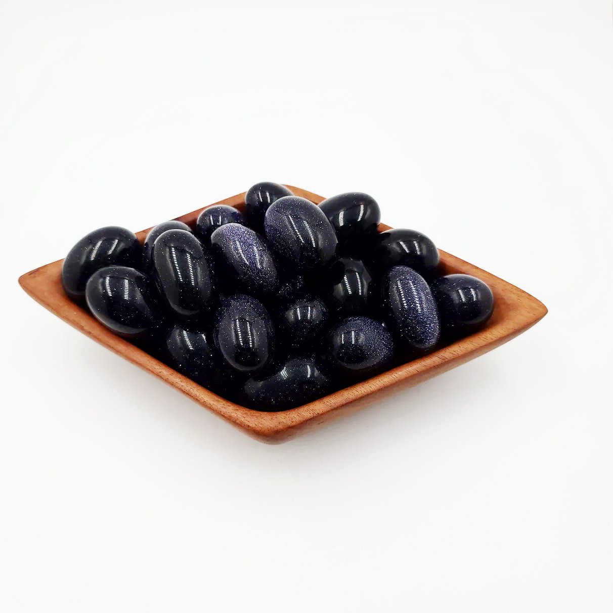 Blue Sandstone Tumbled Stone Blue Goldstone