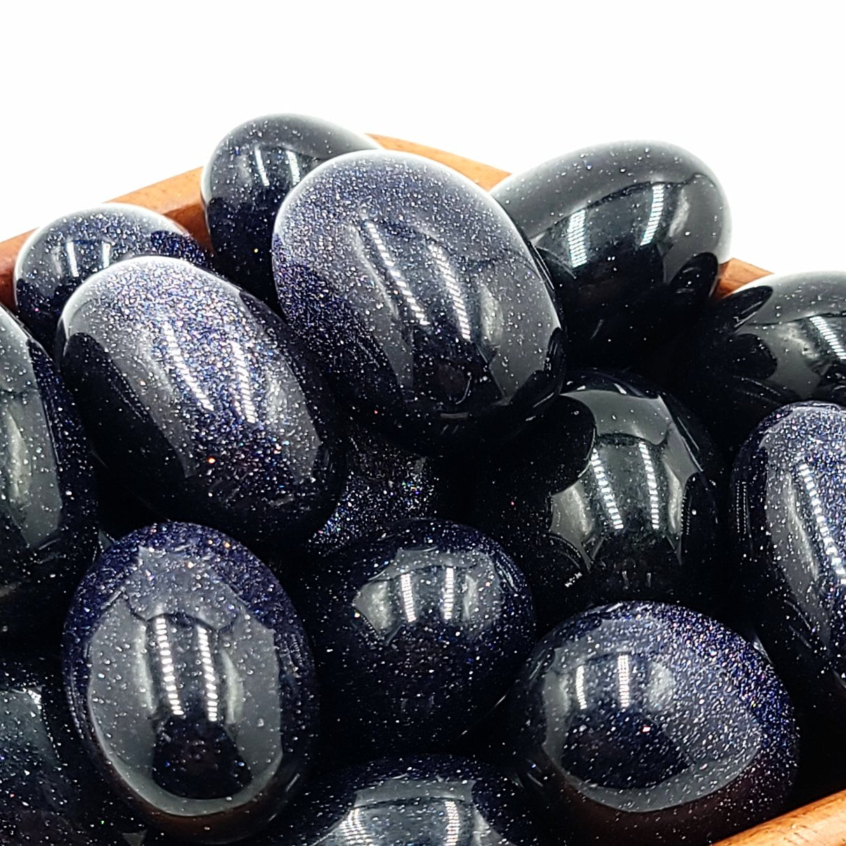 Blue Sandstone Tumbled Stone Blue Goldstone