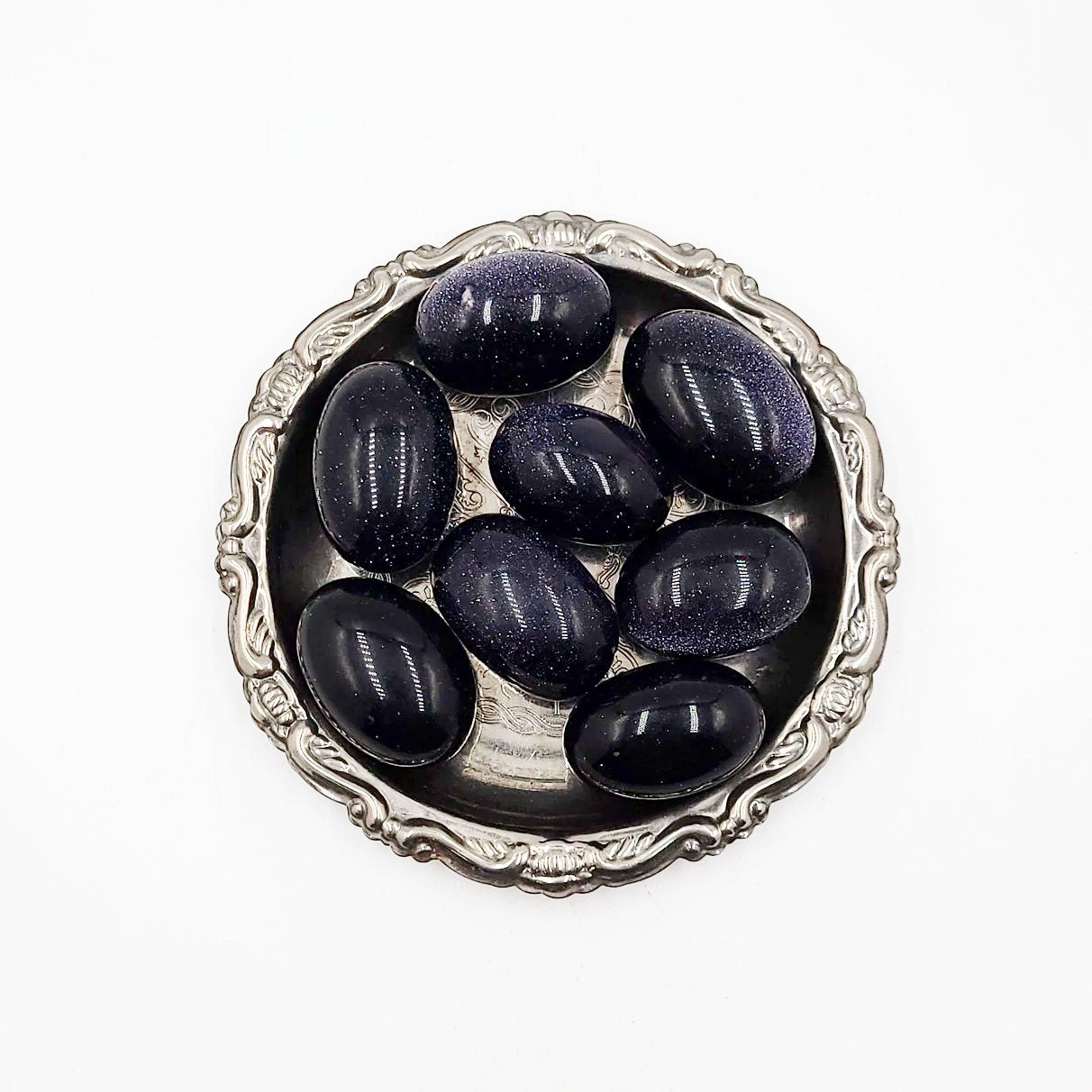 Blue Sandstone Tumbled Stone Blue Goldstone