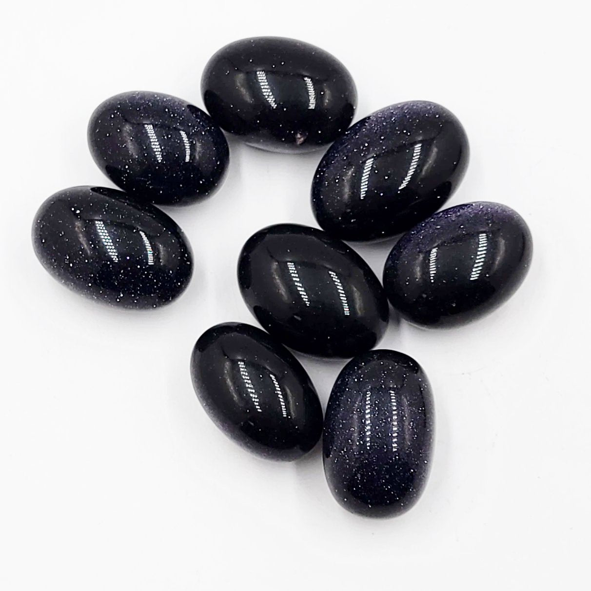 Blue Sandstone Tumbled Stone Blue Goldstone