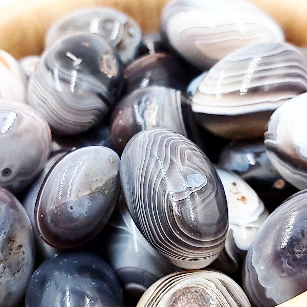Botswana Agate Tumbled Stone - Elevated Metaphysical