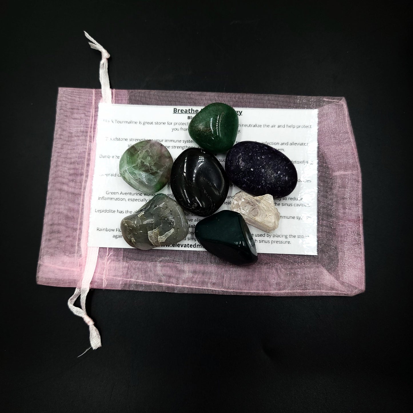 Breathe Easy Allergy Stone Set Crystal Set - Elevated Metaphysical