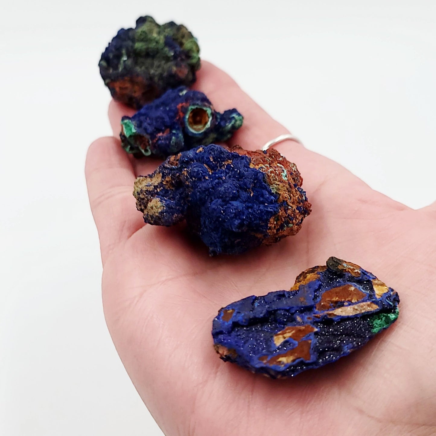 Azurite Cluster Geode Specimen small - Elevated Metaphysical