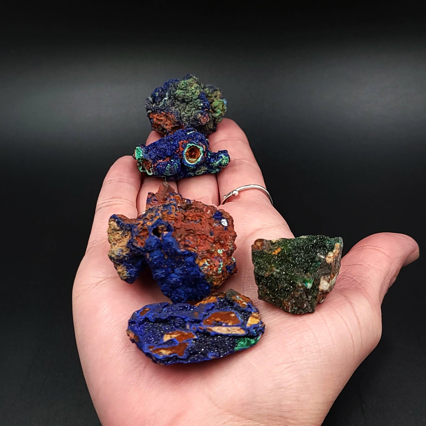 Azurite Cluster Geode Specimen small - Elevated Metaphysical