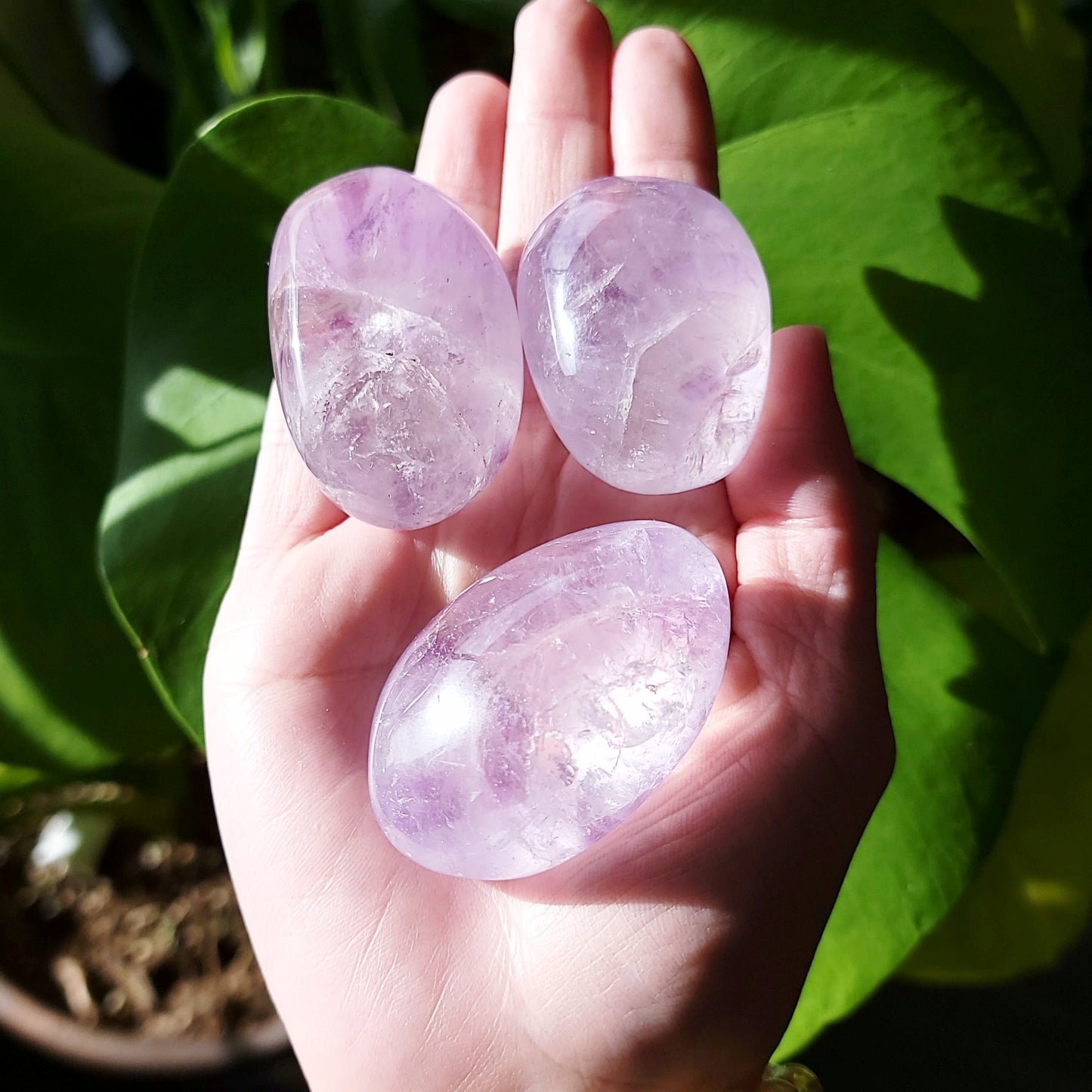 Amethyst Palm Stone Gallet