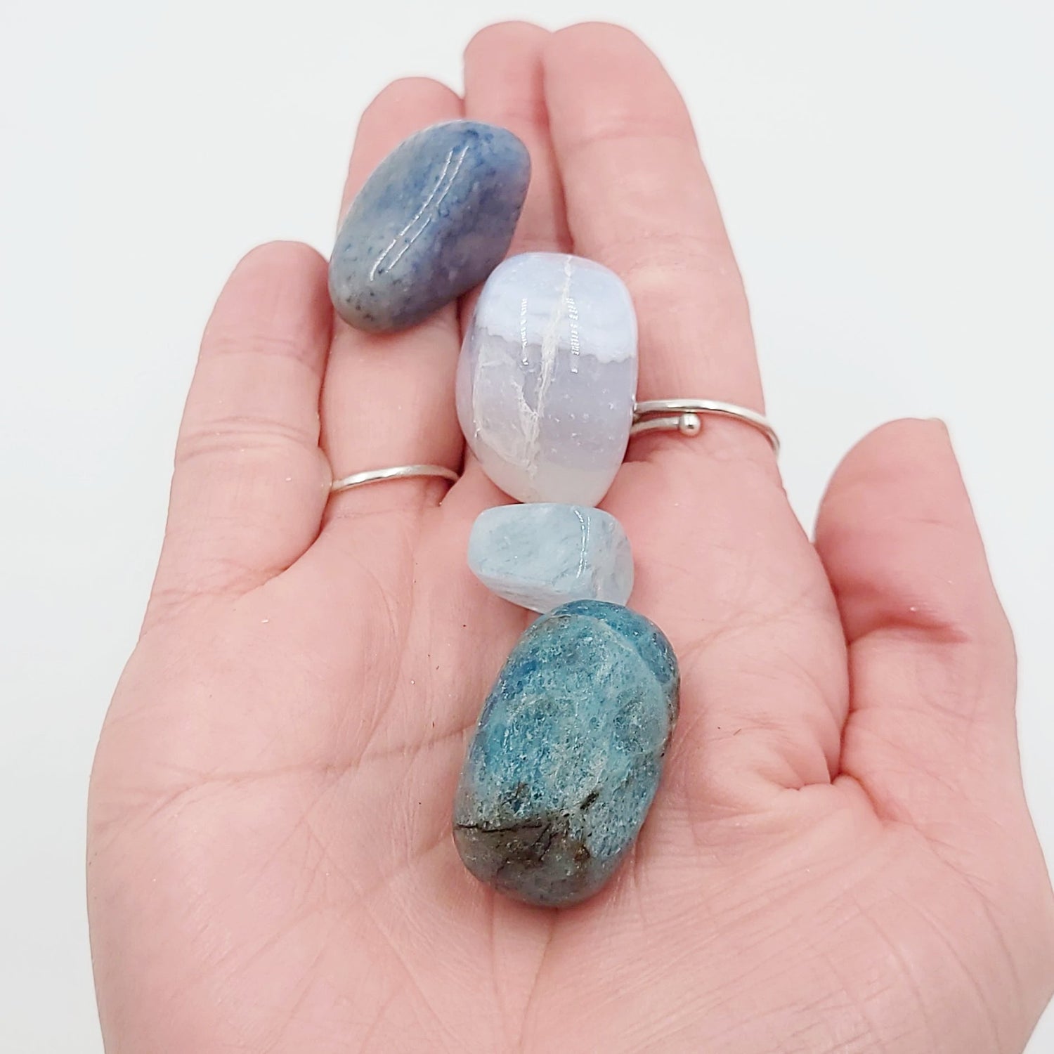 Throat Chakra Stone Set - Elevated Metaphysical