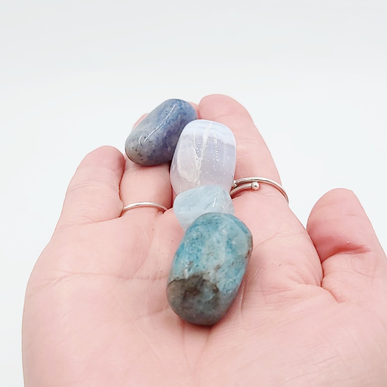 Throat Chakra Stone Set - Elevated Metaphysical