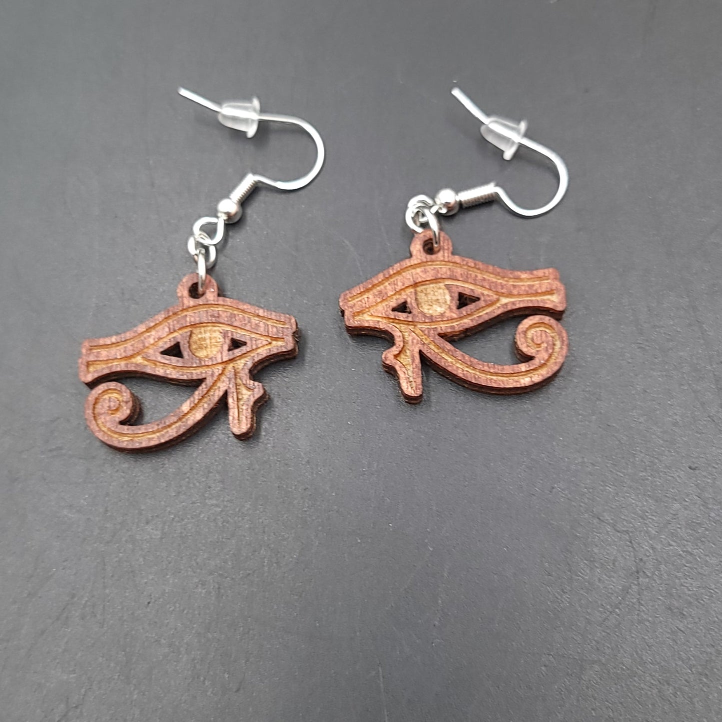 Eye of Horus Earrings Sterling Silver Dangle - Elevated Metaphysical