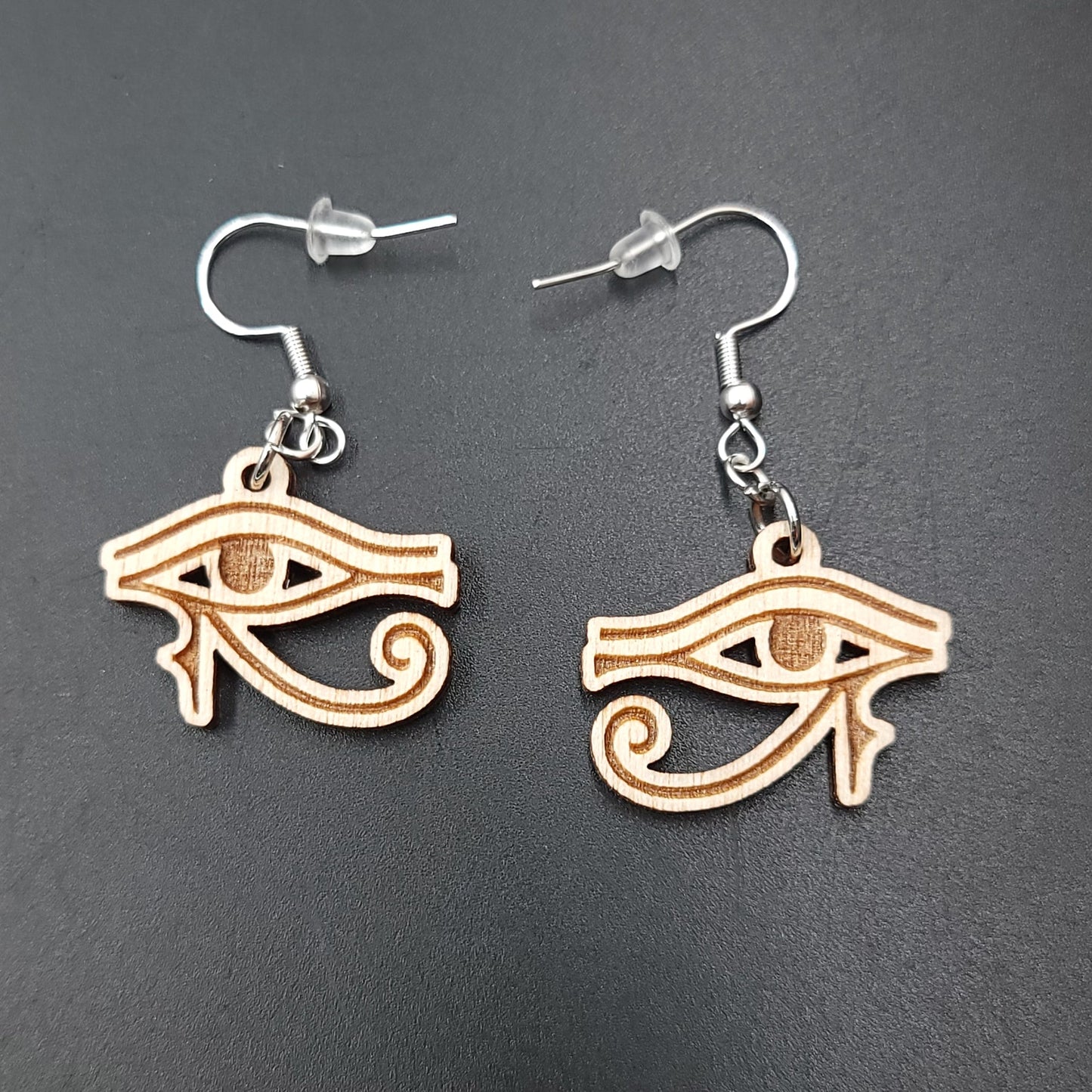 Eye of Horus Earrings Sterling Silver Dangle - Elevated Metaphysical