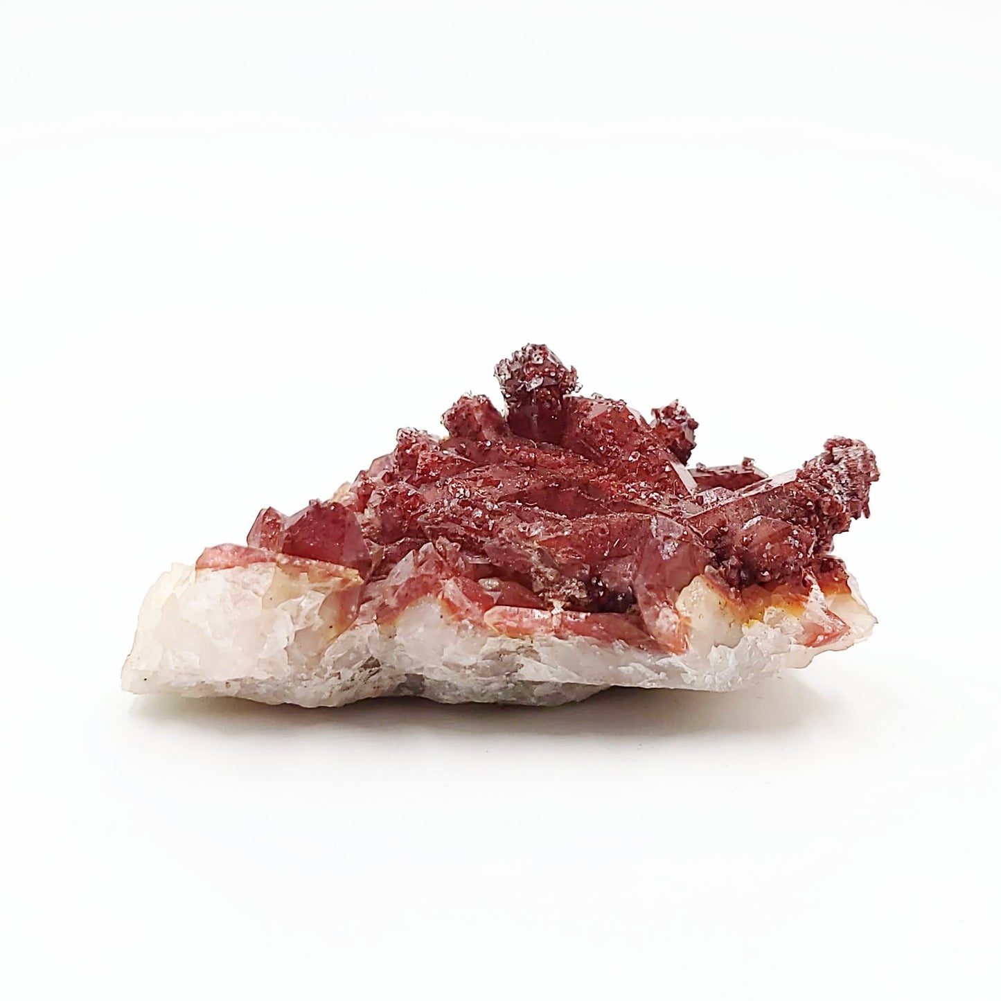 Red Quartz Cluster Rough Stone Specimen - Elevated Metaphysical