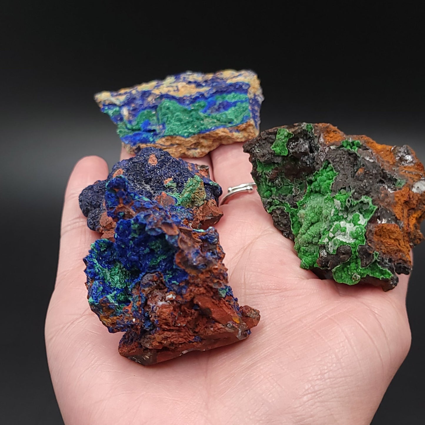 Azurite Cluster Geode Specimen medium - Elevated Metaphysical