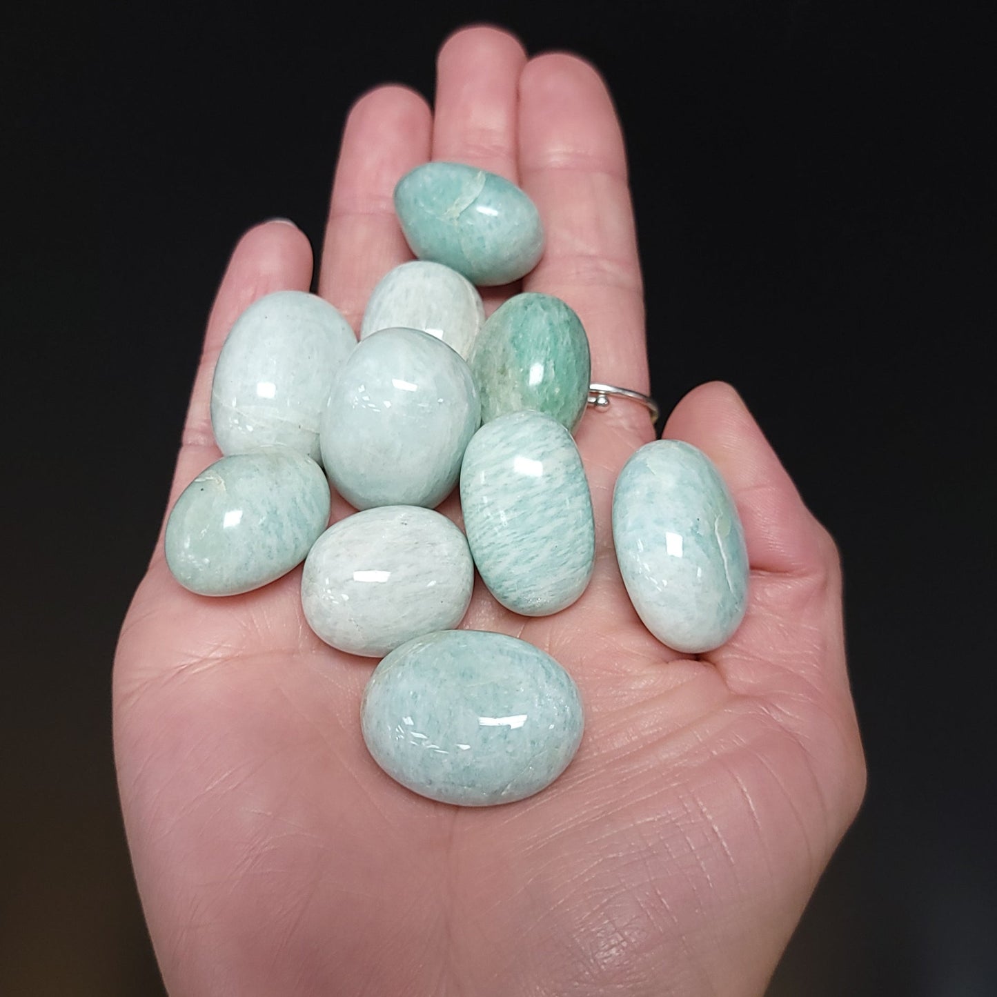Amazonite Tumbled Stone HQ - Elevated Metaphysical