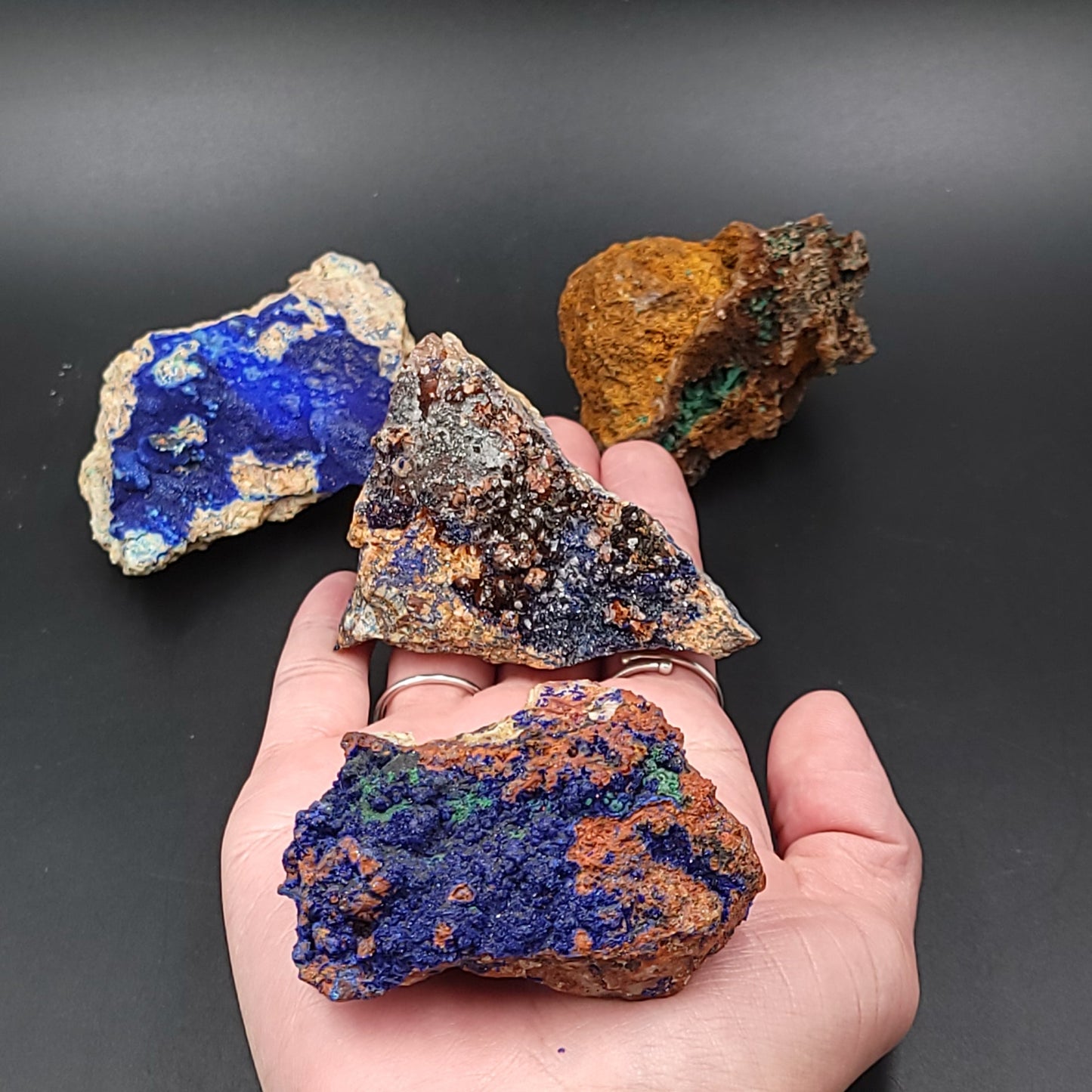Azurite Cluster Geode Specimen "large"