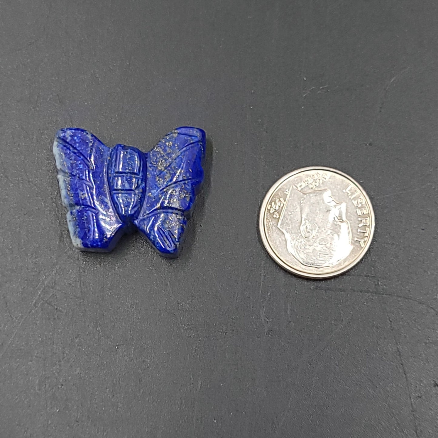 Lapis Lazuli Butterfly Stone 25mm 1" - Elevated Metaphysical