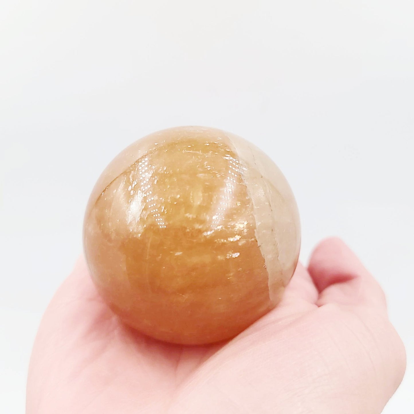 Golden Healer Sphere 2.15" 55mm 8.2oz 230g - Elevated Metaphysical