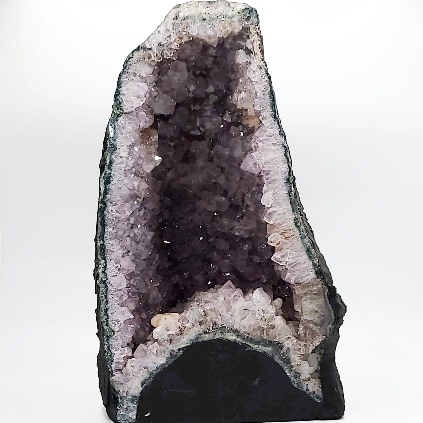 Amethyst Geode Cathedral Crystal Polished 12" 30cm 16.3lbs 7.4kg - Elevated Metaphysical