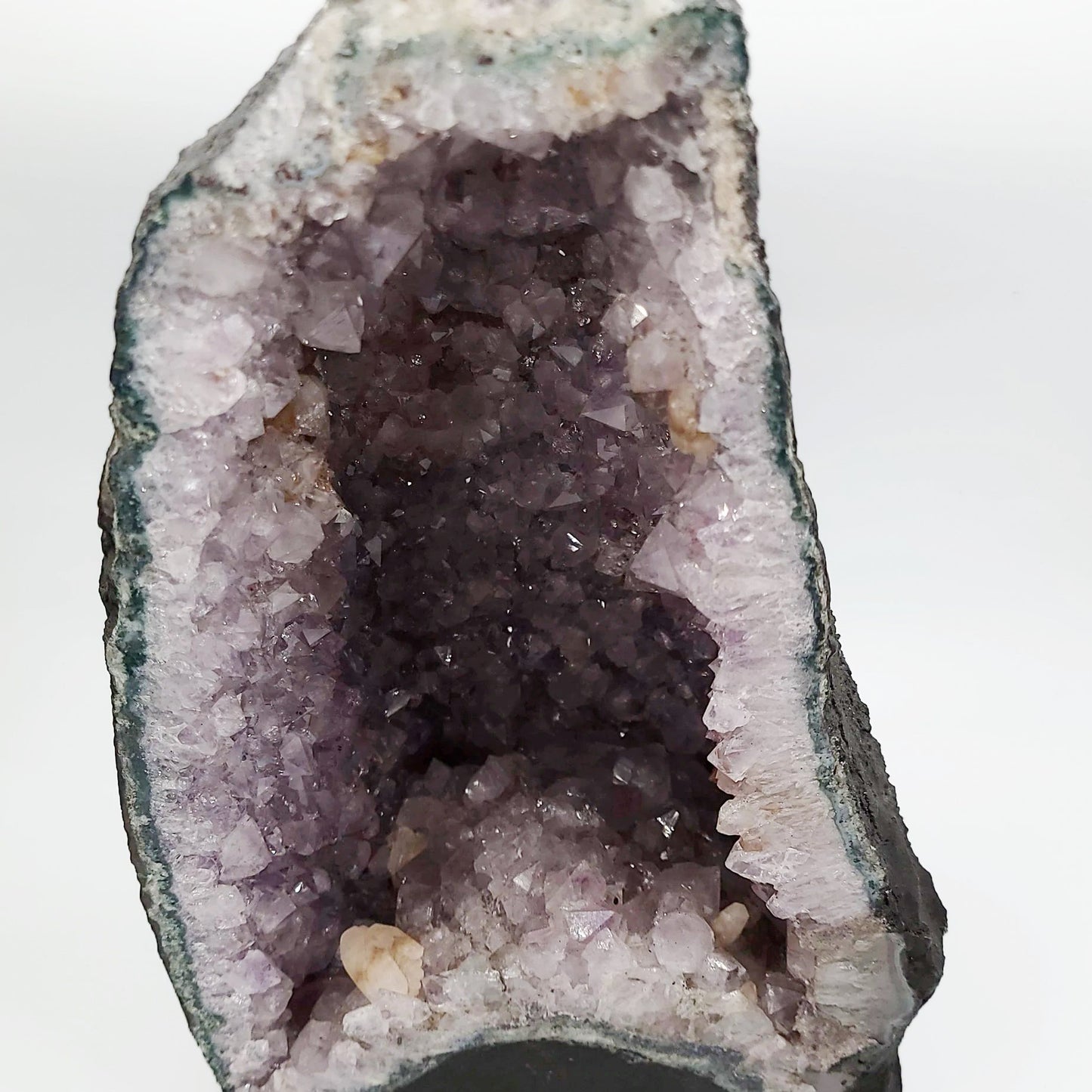 Amethyst Geode Cathedral Crystal Polished 12" 30cm 16.3lbs 7.4kg - Elevated Metaphysical