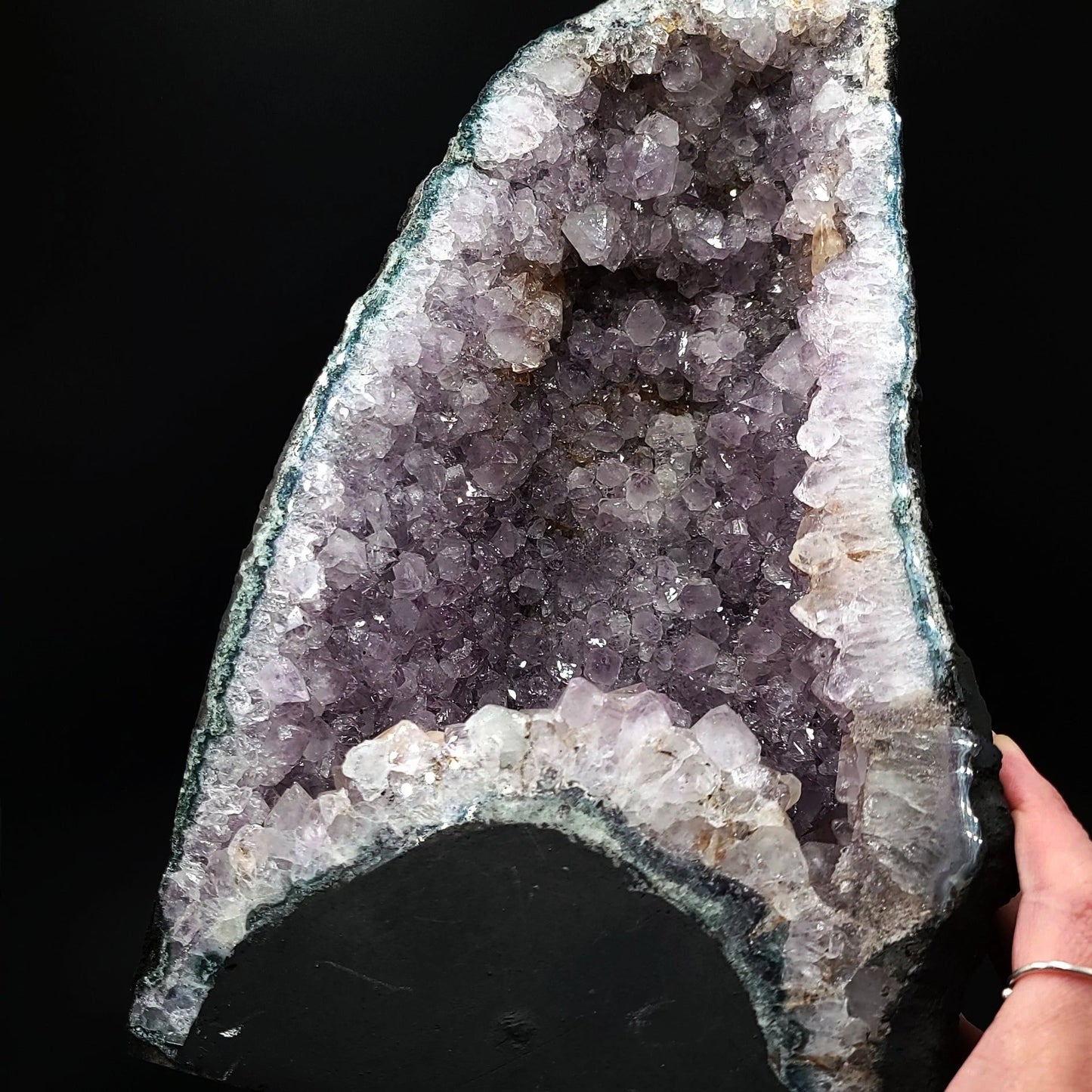 Amethyst Geode Cathedral Crystal Polished 12" 30cm 16.3lbs 7.4kg - Elevated Metaphysical