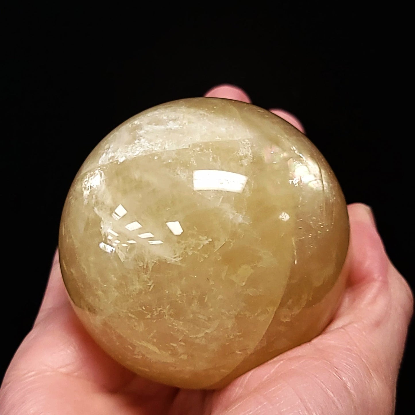 Golden Healer Sphere 2.5" 60mm 12oz 350g - Elevated Metaphysical