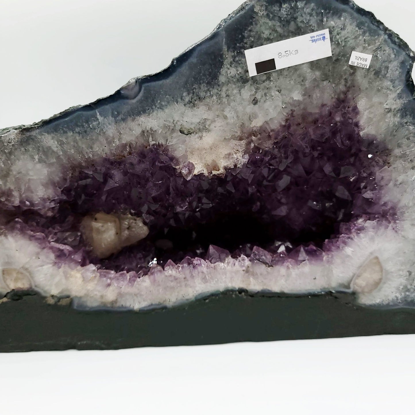 Amethyst Geode Cathedral Crystal Polished 8" 20cm 18.8lbs 8.5kg - Elevated Metaphysical