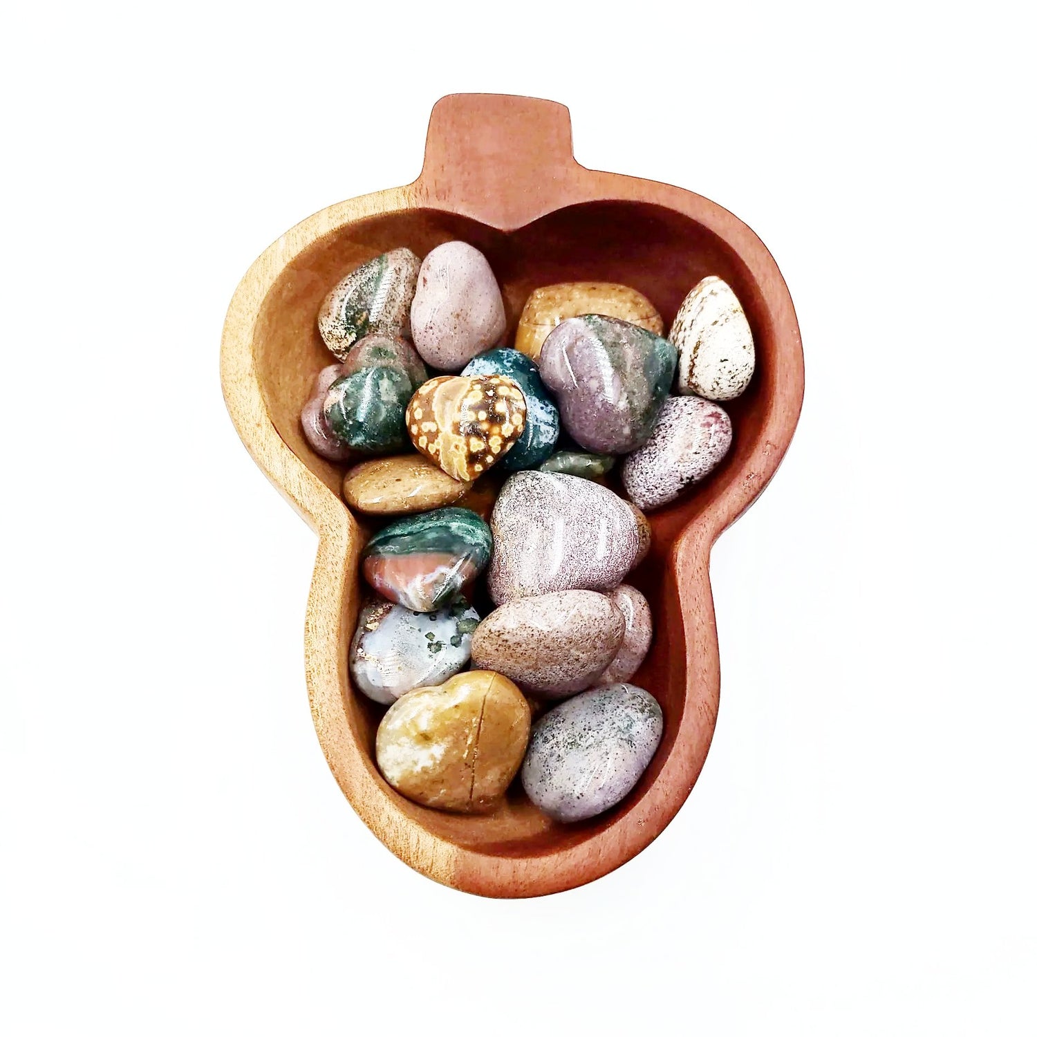Ocean Jasper Heart Polished Stone - Elevated Metaphysical