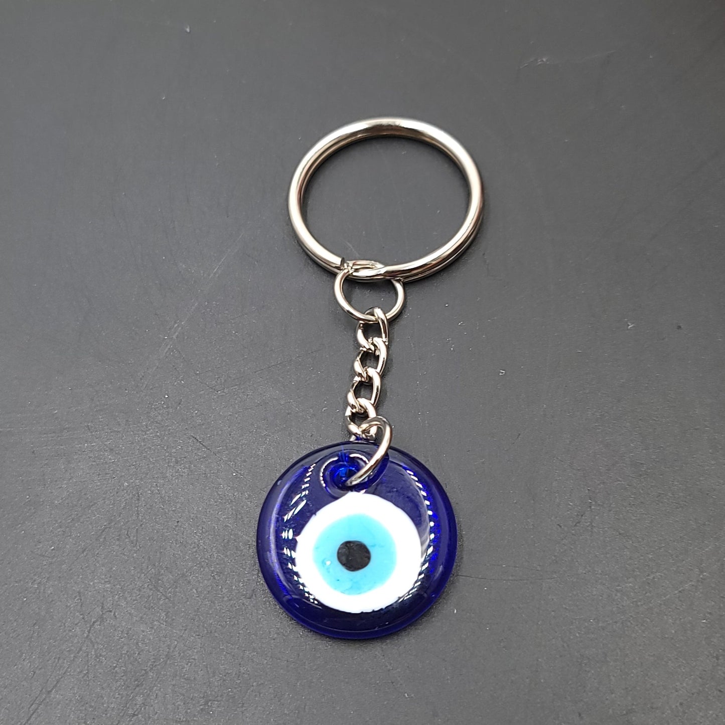 Evil Eye Keychain Blue Medium - Elevated Metaphysical