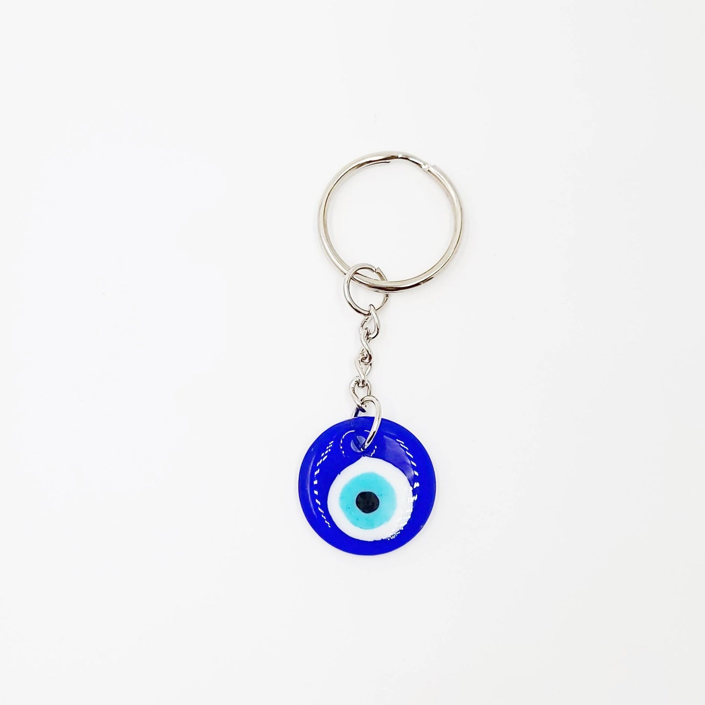 Evil Eye Keychain Blue Medium - Elevated Metaphysical