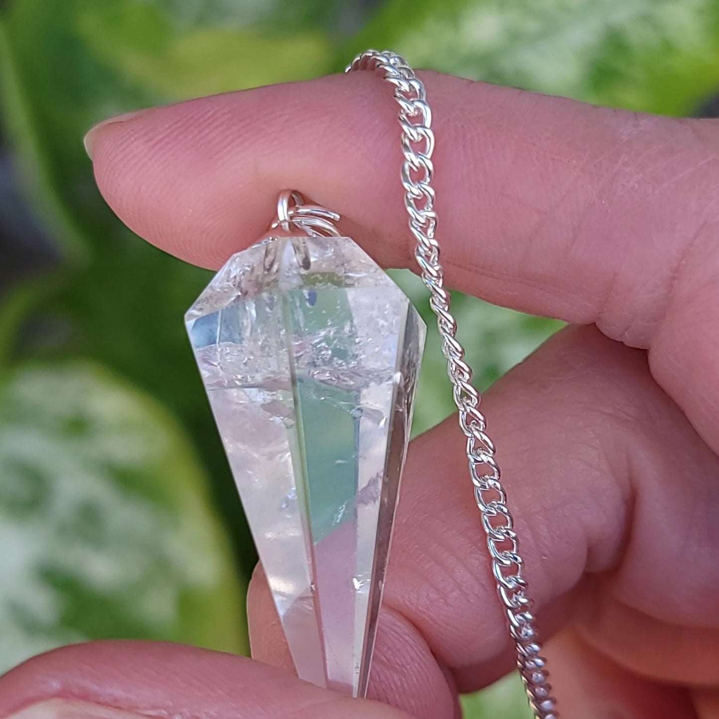 Clear Quartz Pendulum Faceted Polished - Elevated Metaphysical