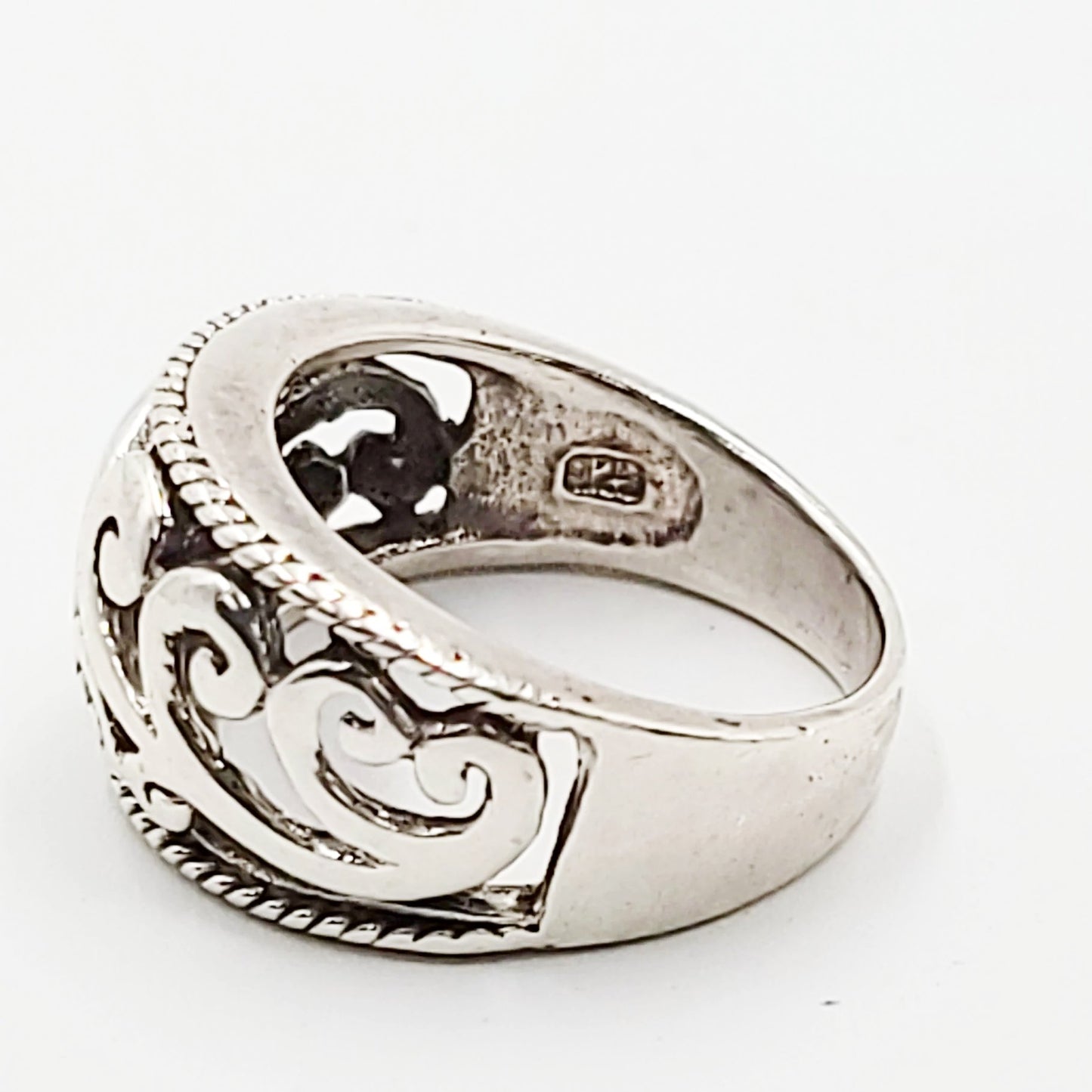 Filigree Free Form Ring Sterling Silver Band - Elevated Metaphysical
