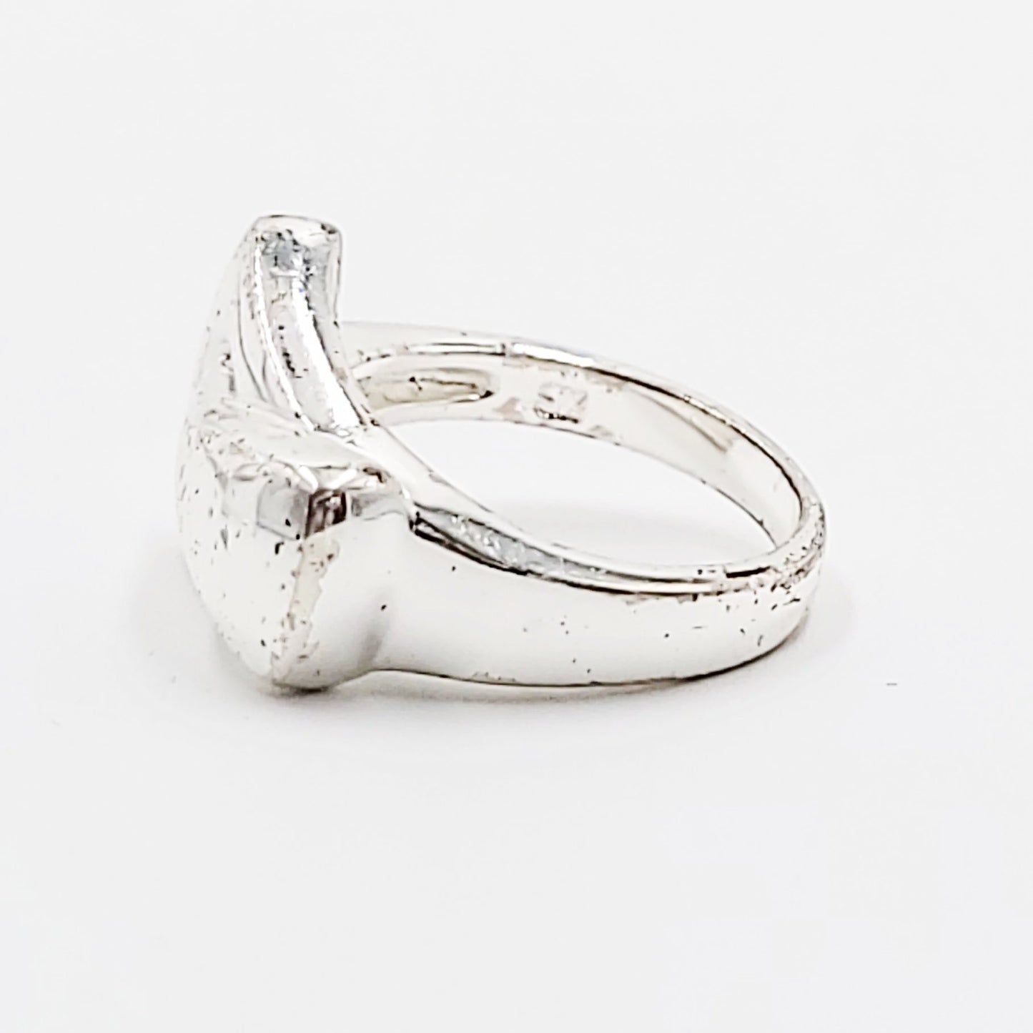 Buckle Free Form Ring Sterling Silver Band - Elevated Metaphysical