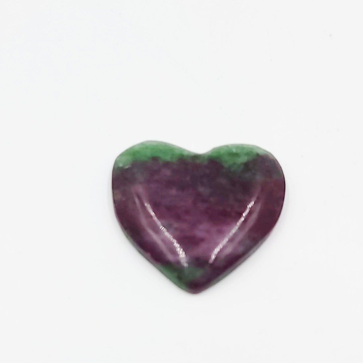 Ruby Zoisite Cabochon Heart Polished Cut Stone - Elevated Metaphysical
