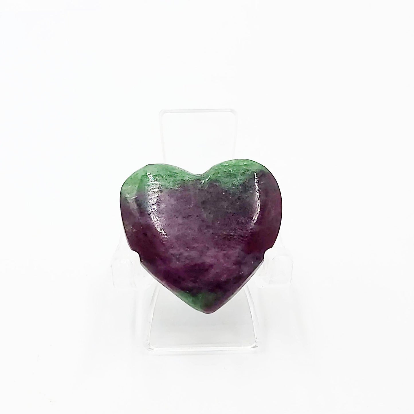 Ruby Zoisite Cabochon Heart Polished Cut Stone - Elevated Metaphysical