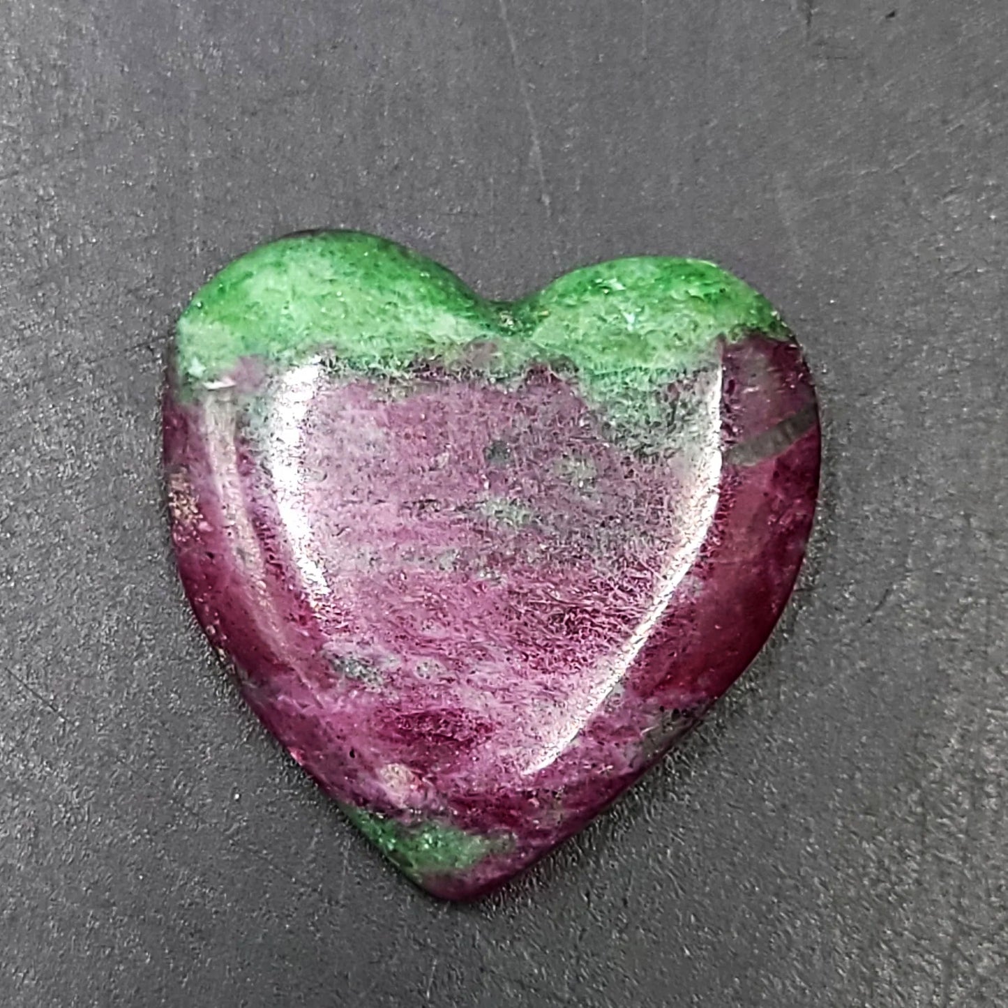 Ruby Zoisite Cabochon Heart Polished Cut Stone - Elevated Metaphysical